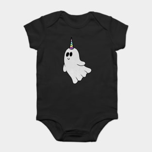 Unicorn Ghost, Cute Halloween Costume Gift Baby Bodysuit